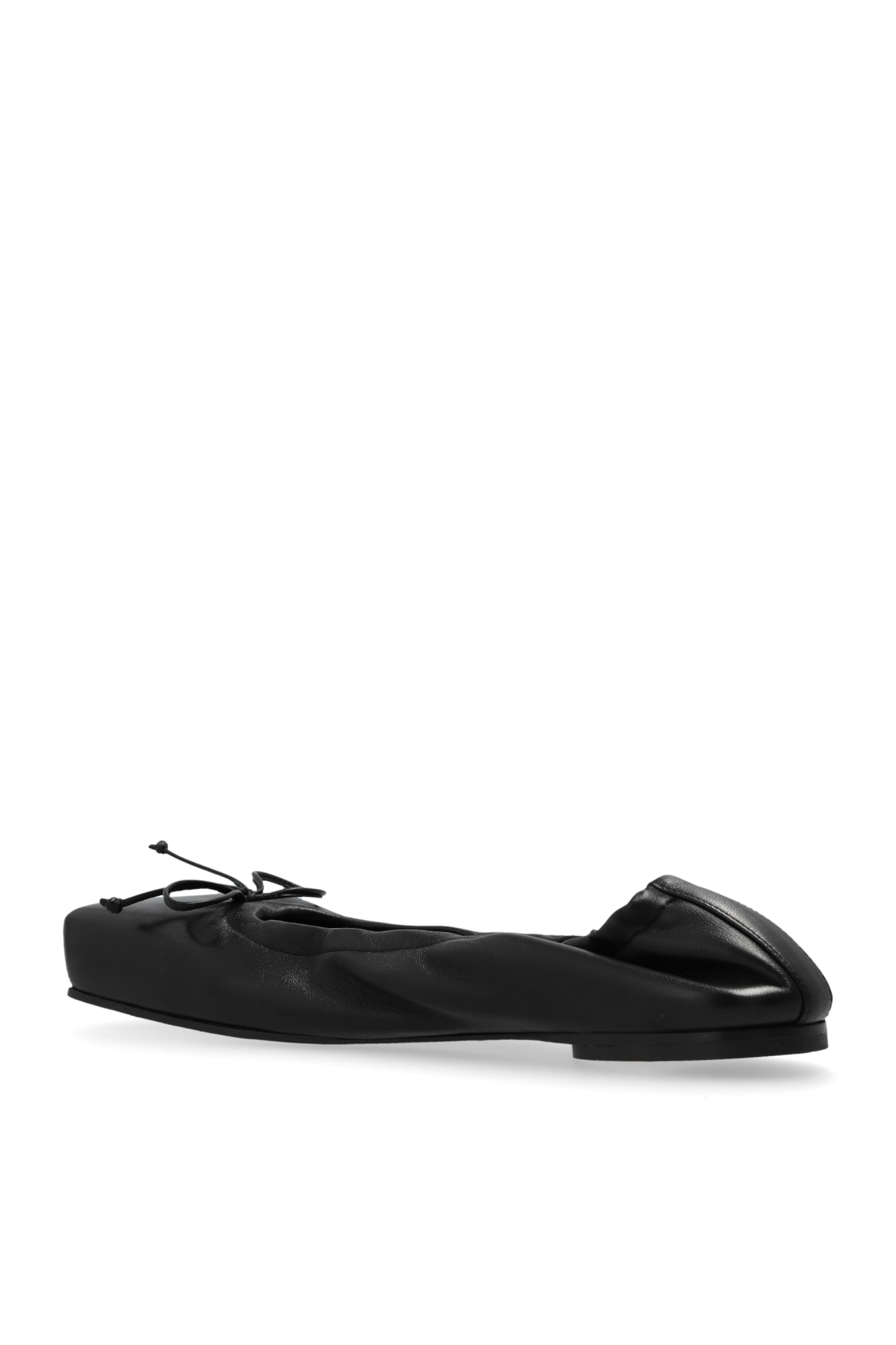 Black Leather Ballet Flats Jacquemus - Vitkac Italy